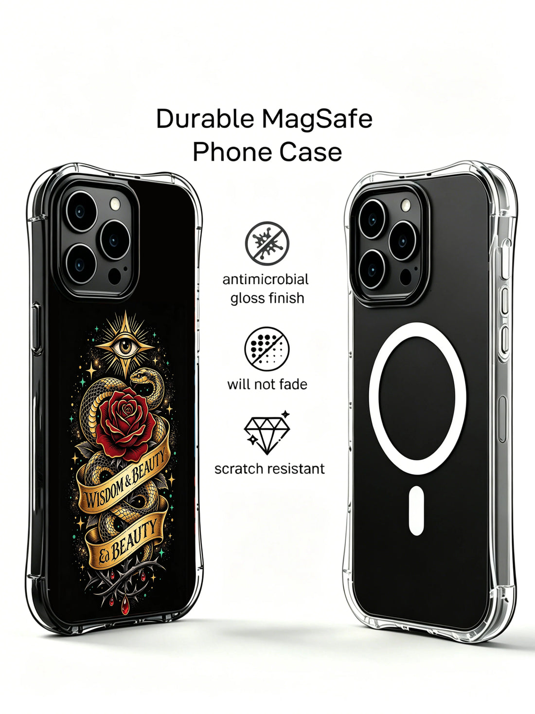 Rainforest Animal Art iPhone 14 Case with Jaguar Detail
