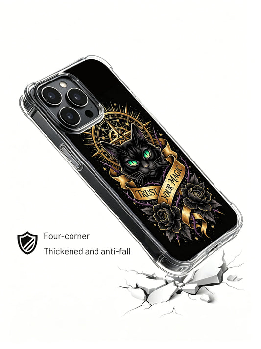 Lynx iPhone 14 Case with Midnight Celestial Art