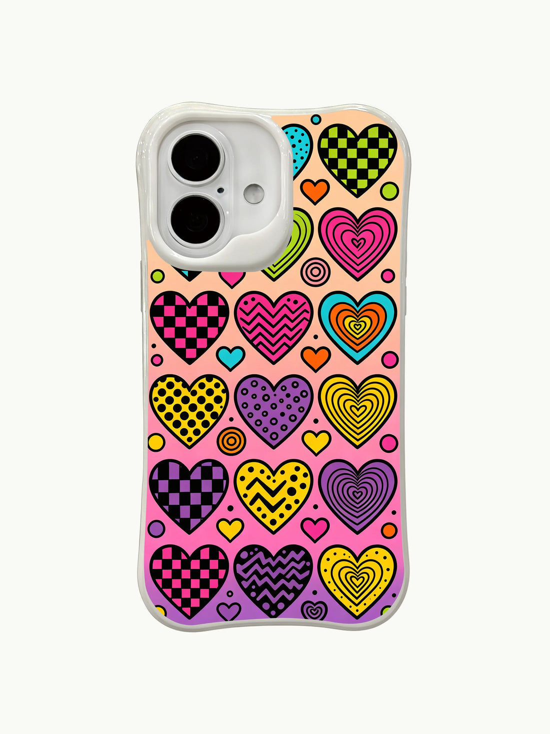 Unique iPhone 16 Plus Case Gift With Hearts Style by PhoneCasing
