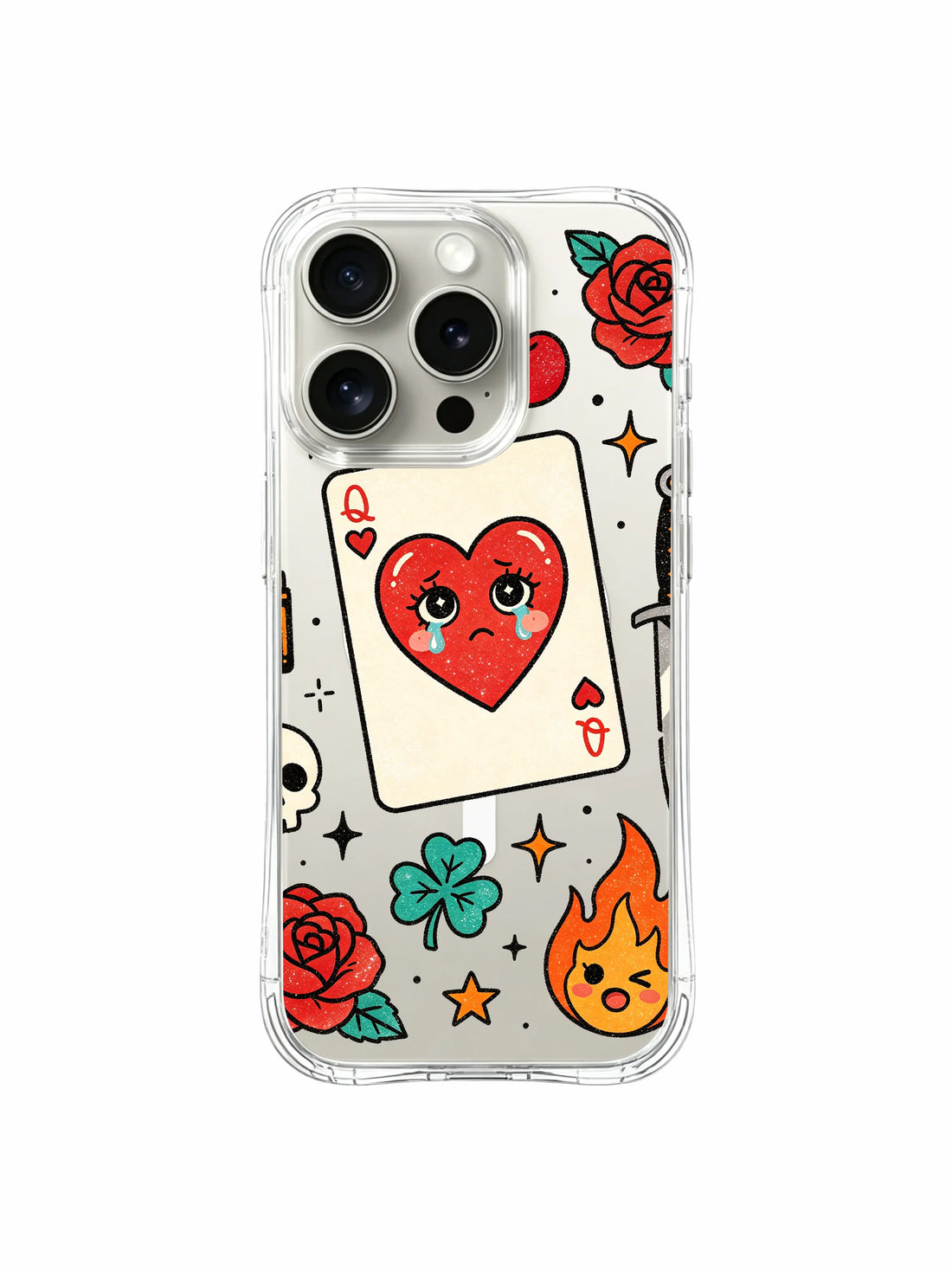 Unique iPhone 15 Pro Case Gift With Heart Card Artwork