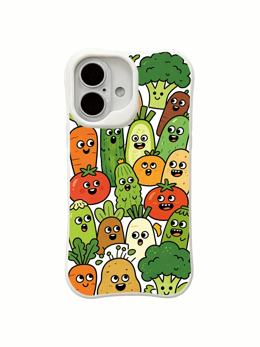 Veggie iPhone 16 Plus Case With Garden Doodle Art by PhoneCasing