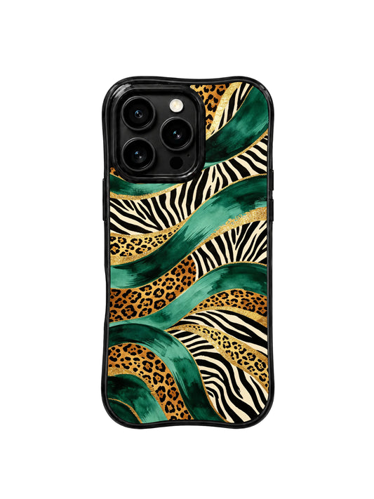 Emerald gold print aesthetic iPhone 15 Pro Max Case by PhoneCasing