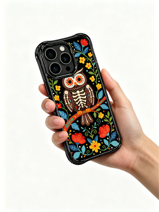 Aesthetic iPhone 16 Pro Max Case With Night Owl Florals by PhoneCasing