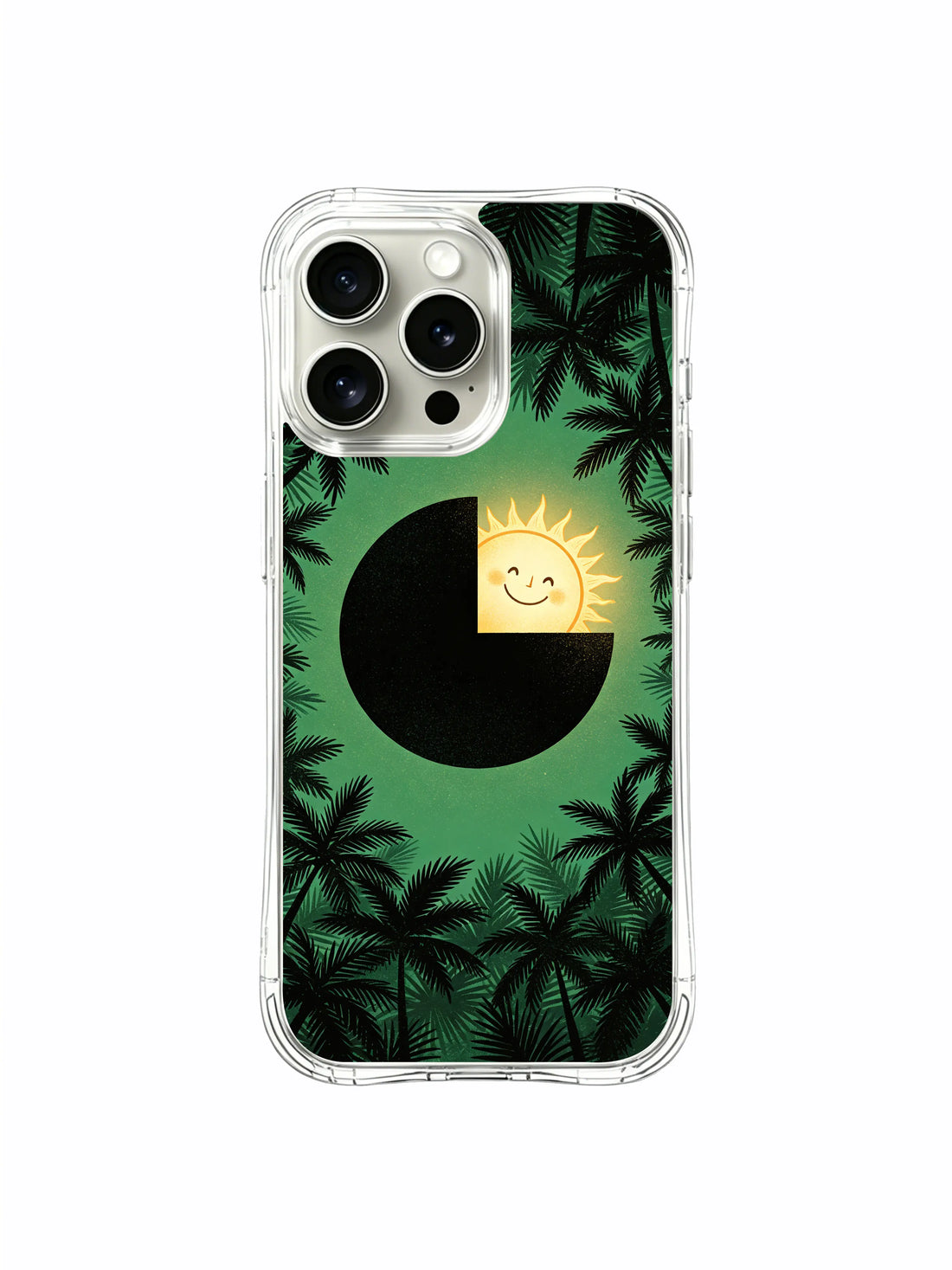 Botanical sunset circle iPhone 15 Pro Max Case with graphic art