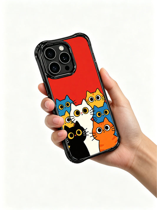 Joyful iPhone 16 Pro Max Case With Playful Cat Eyes by PhoneCasing