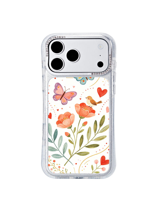 Cottagecore iPhone 17 Pro Case With Butterfly Hourglass by PhoneCasing