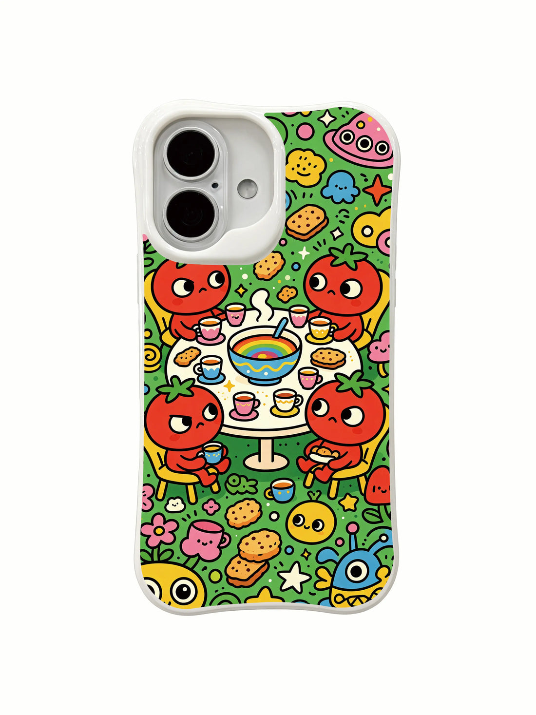 Tomato Alien Afternoon Tea iPhone 16 Plus MagSafe Case PhoneCasing for iPhone 16 Plus case