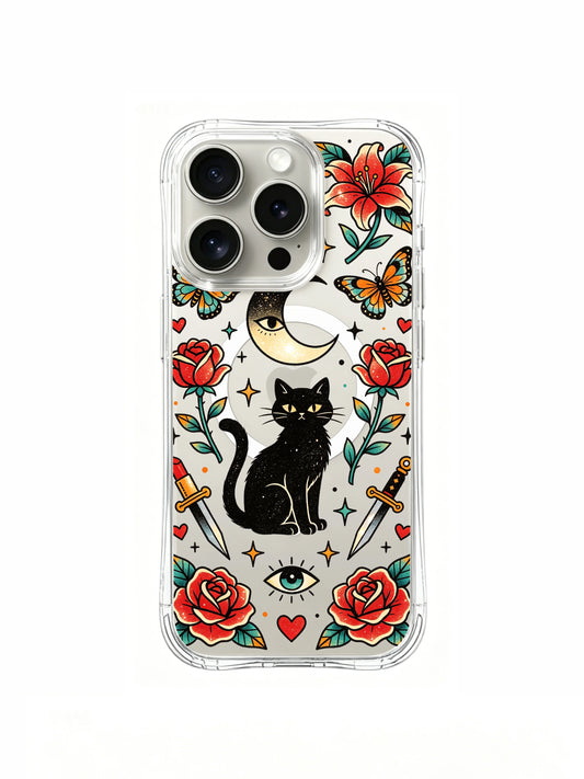 iPhone 15 Pro Cases cover image for Cute iPhone 15 Pro Case Ideas for Weekend Markets: Moon Cat Goddess Oldschool