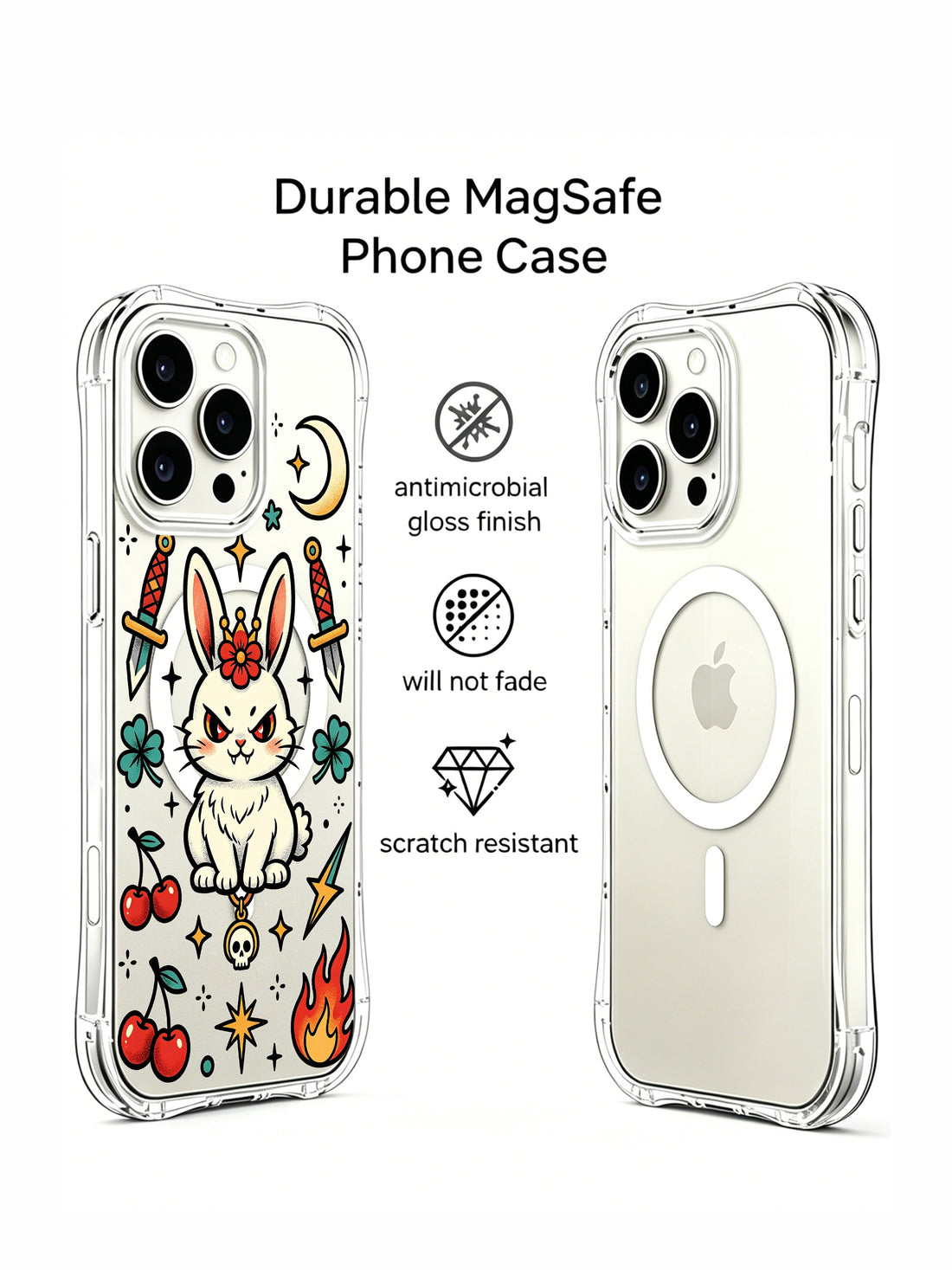 Cherry moon aesthetic iPhone 15 Pro Case by PhoneCasing