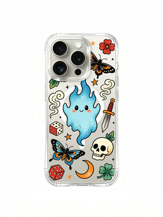 iPhone 15 Pro Cases cover image for Which iPhone 15 Pro Case Fits a Celestial Dreamy Aesthetic?: Kawaii Ghost Wisp Garden
