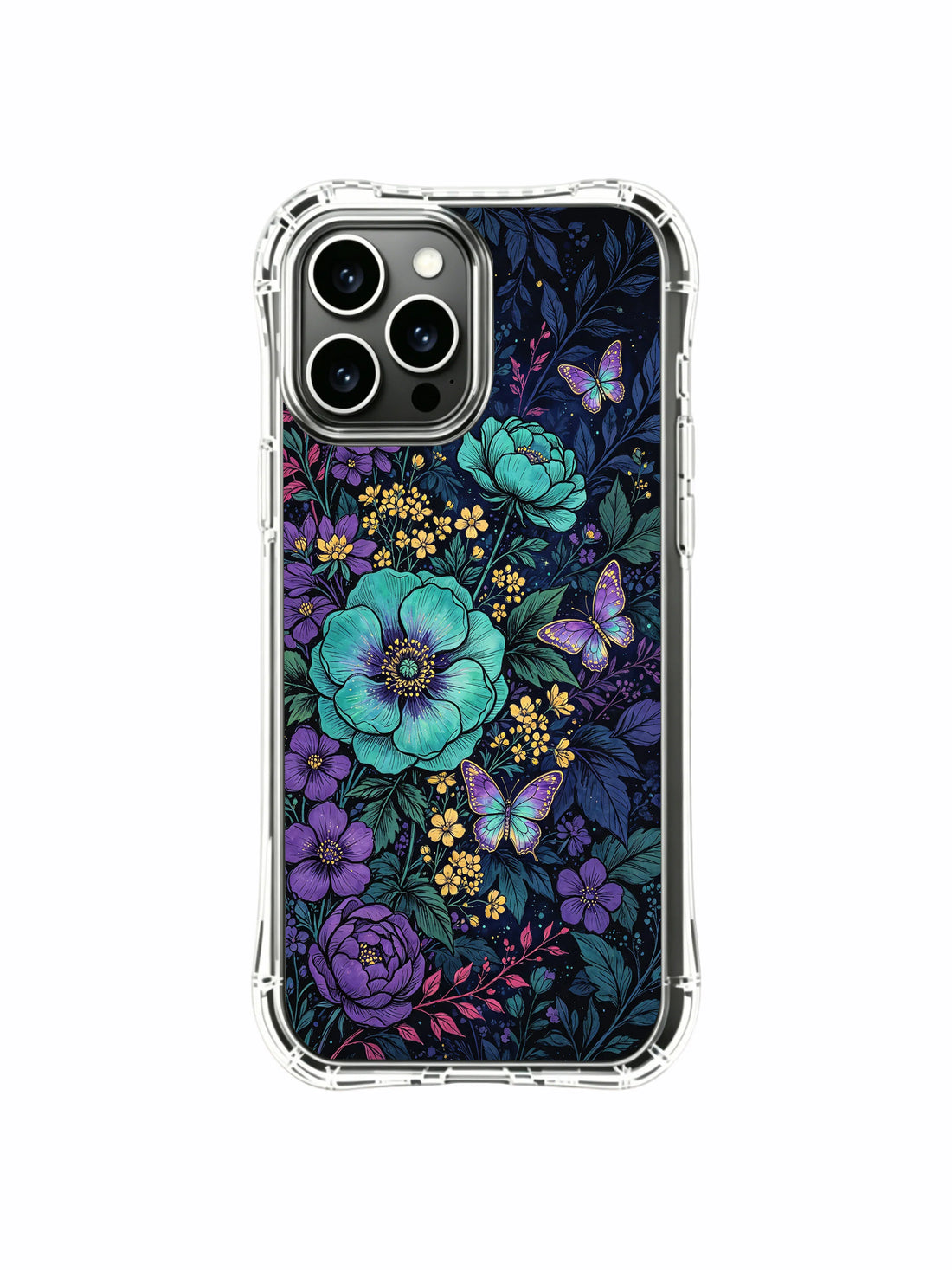 Night garden dark floral iPhone 13 Pro Max Case by PhoneCasing