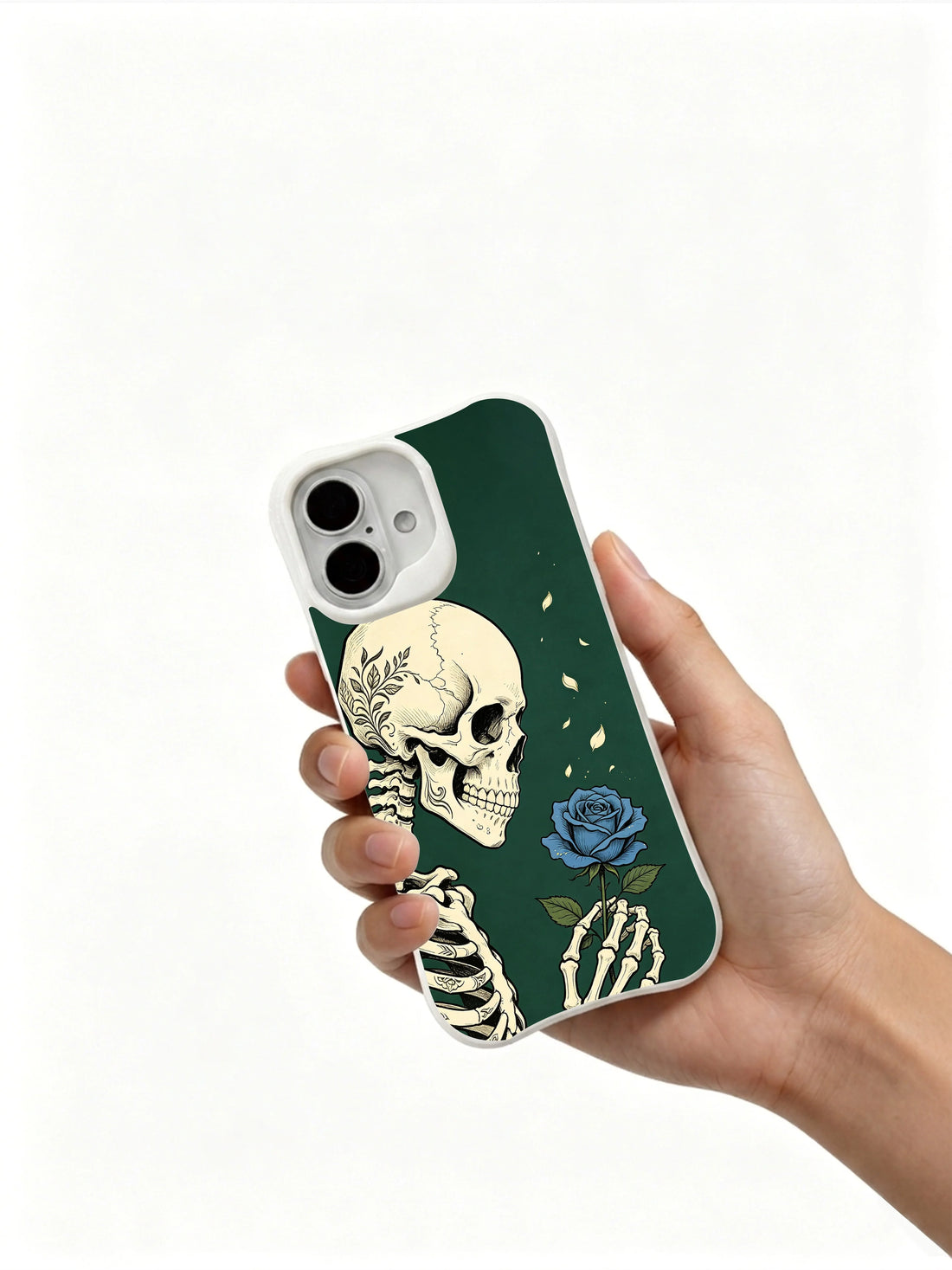 Artistic iPhone 16 Case With Old School Gothic Rose by PhoneCasing