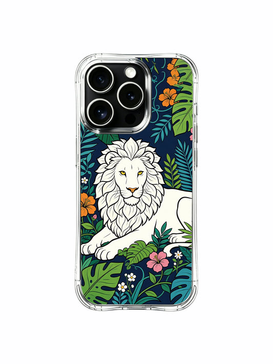 Clear iPhone 13 Pro Case - Peeking Hidden Jungle Leopard Tropical PhoneCasing for iPhone 13 Pro case