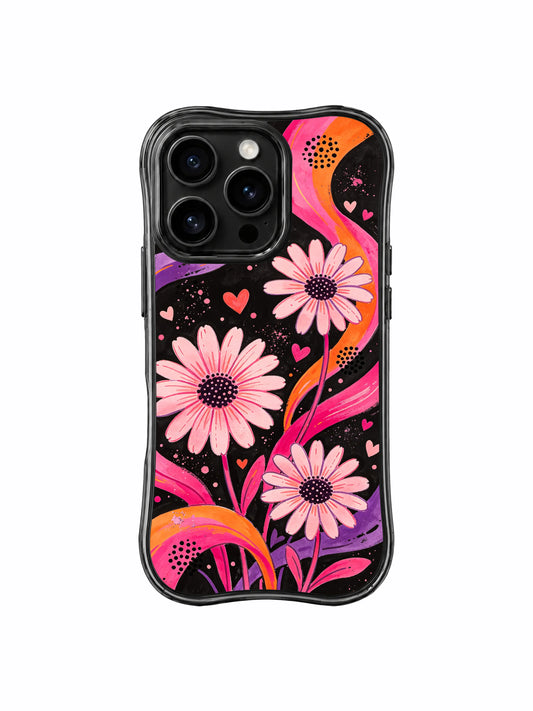 Purple Candy Daisy Drift Wavy MagSafe iPhone 16 Pro Case PhoneCasing for iPhone 16 Pro case