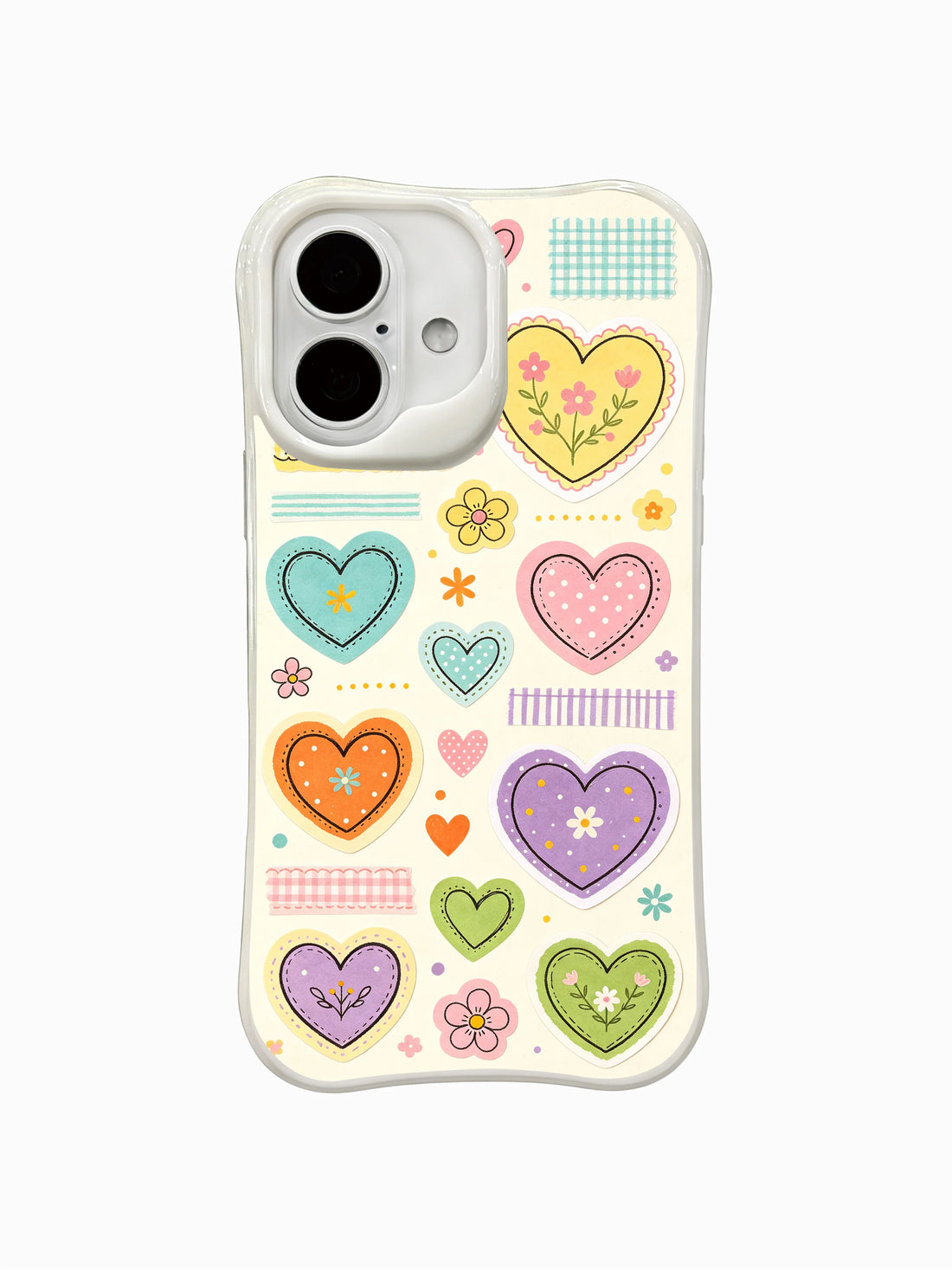 Fairy Tale Sticker Hearts cute iPhone 16 Plus Case by PhoneCasing