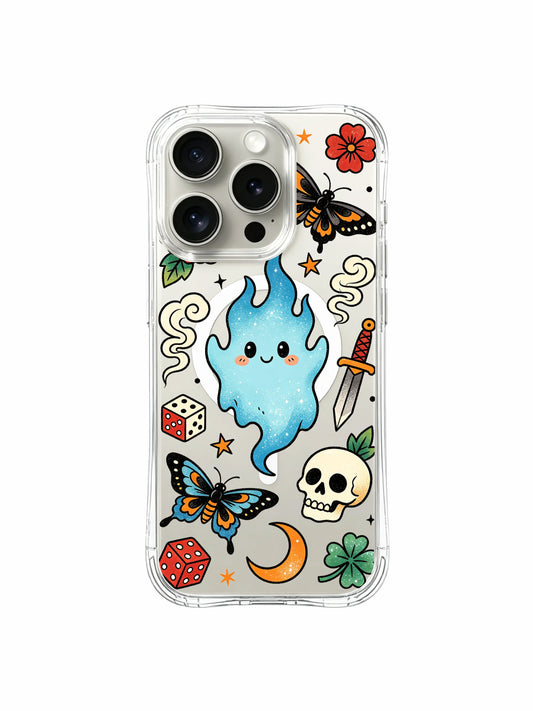Wonder iPhone 15 Pro Case With Cute Spooky Garden Color by PhoneCasing