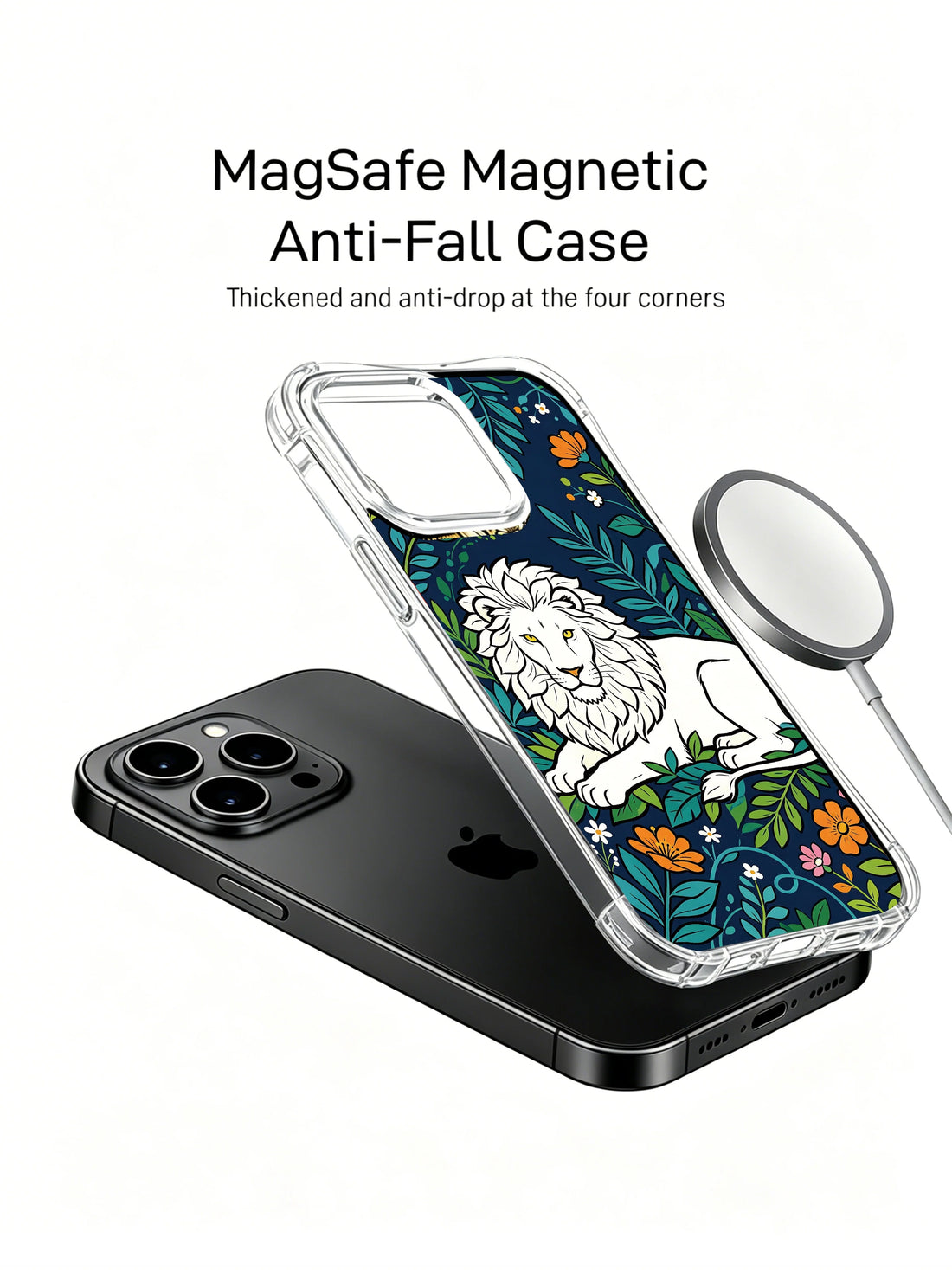 Unique iPhone 13 Pro Case Gift With Jungle Lion Style by PhoneCasing