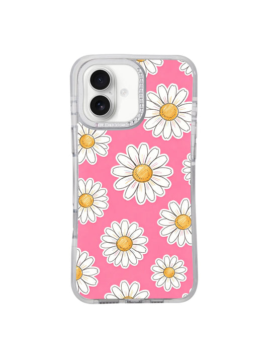 Floral iPhone 17 Case - Pink Joy Daisy Field Art PhoneCasing for iPhone 17 case