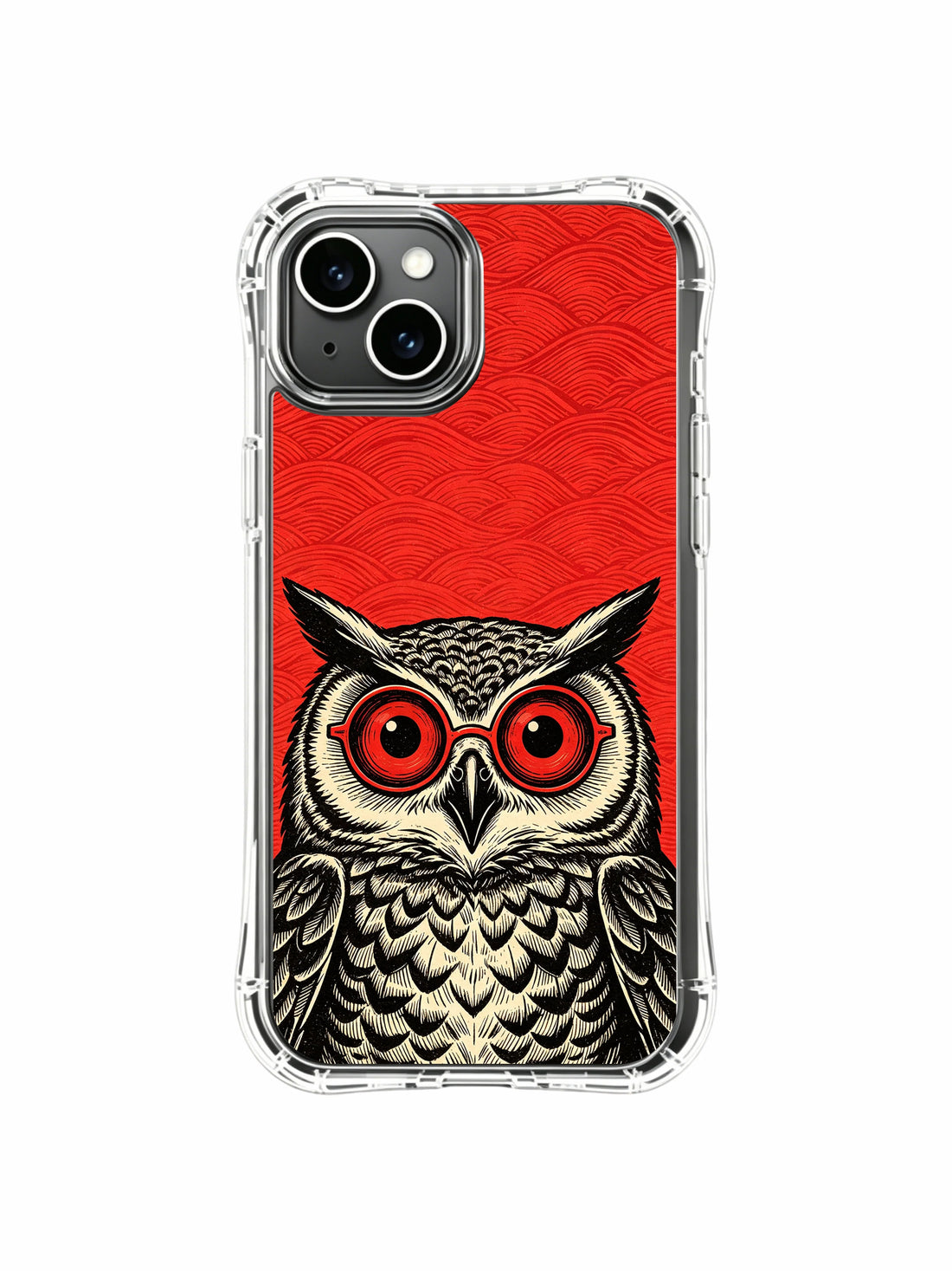Wonder iPhone 13 Case with hand carved woodcut dream vision owl