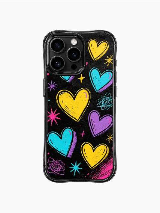 Love iPhone 13 Pro Max Case with pastel sketch color
