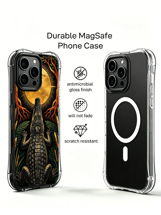 Mangrove caiman iPhone 14 Plus Case with gothic nature art