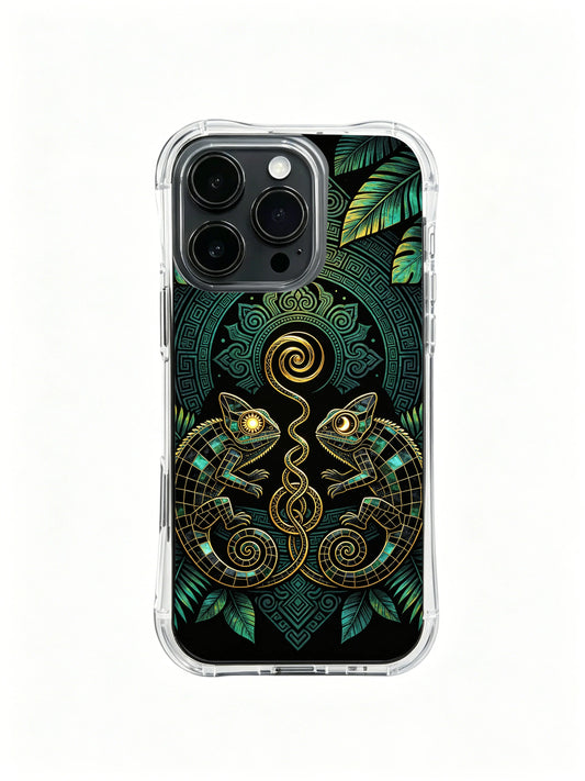 iPhone 14 Plus Cases cover image for iPhone 14 Plus Cases Gift Guide for Back to School and Love Style: The Obsidian Chameleon Art