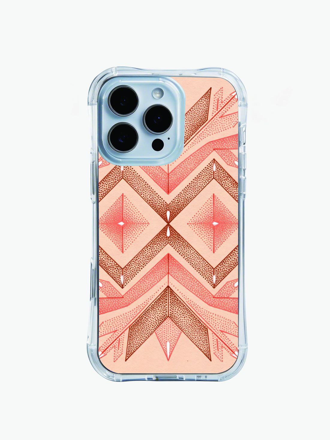 Unique iPhone 14 Pro Max Case gift with boho arrows and hand drawn geometric texture