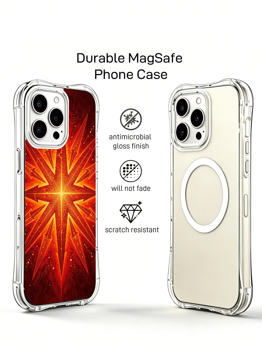 Earth tone iPhone 14 Pro Max Case with compass arrow design