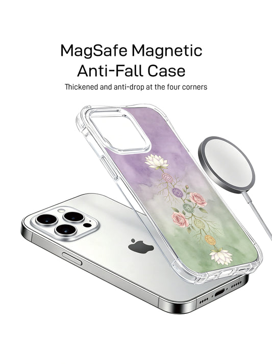 Spiritual iPhone 15 Case gift with seven chakra geometry artwork