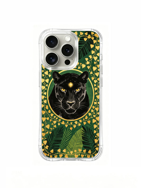 iPhone 15 Pro Cases cover image for Which iPhone 15 Pro Case Fits a Celestial Dreamy Aesthetic?: Sovereign Black Panther Golden