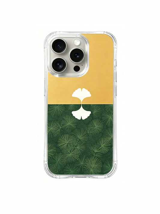 Horizon glow ginkgo iPhone 15 Pro Case with botanical new beginning art