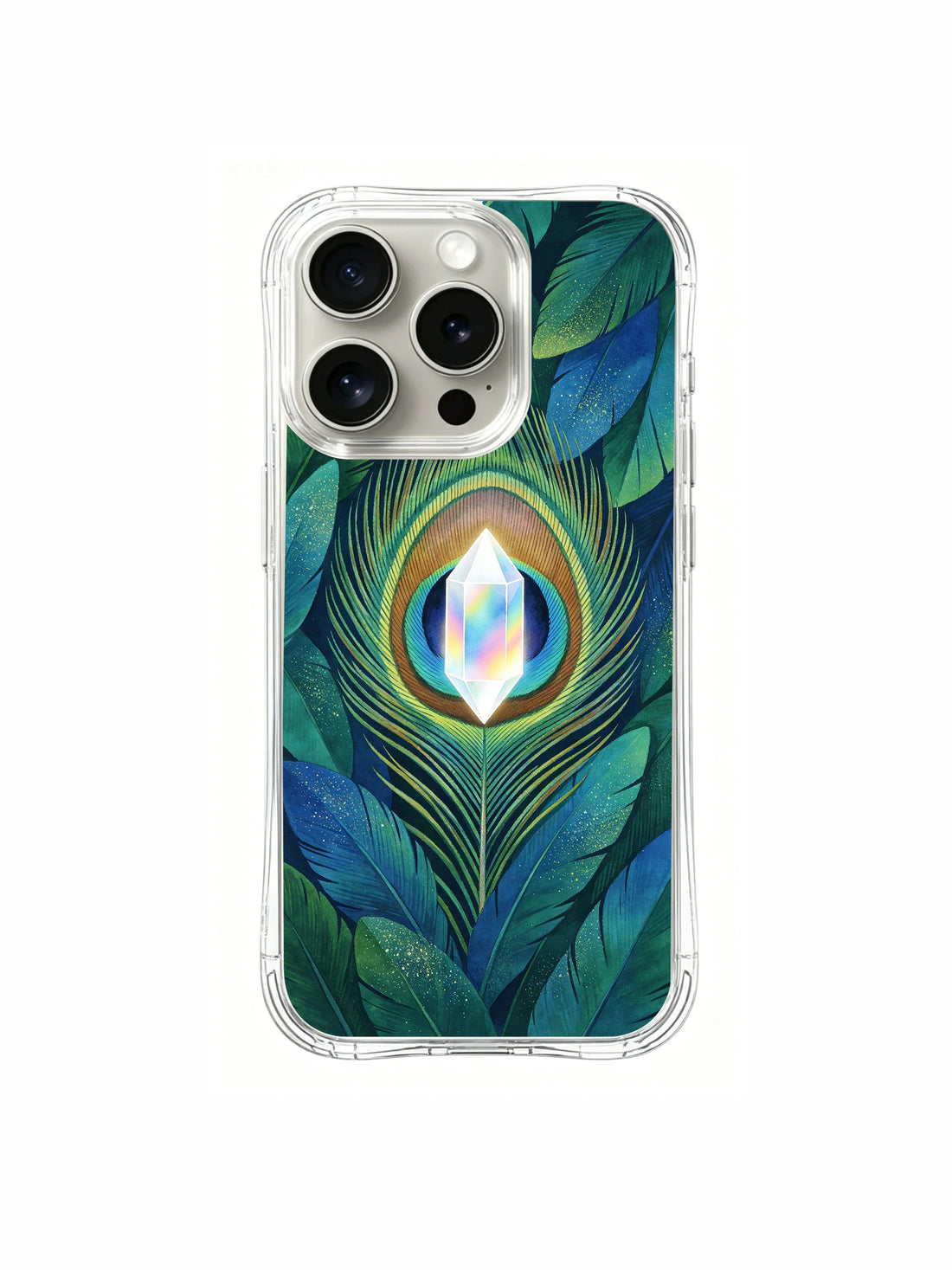 Wonder iPhone 15 Pro Case With Peacock Crystal Color by PhoneCasing