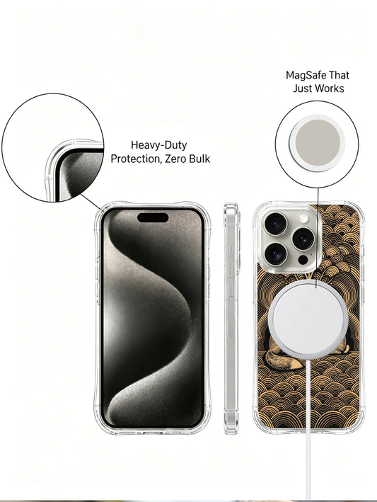 Unique iPhone 15 Pro Case Gift With Fox Rabbit Art