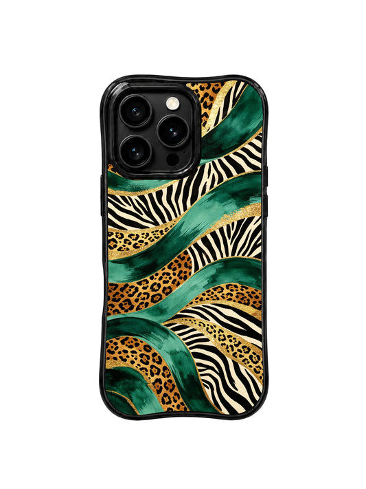 iPhone 15 Pro Max Cases cover image for Cute iPhone 15 Pro Max Case Ideas for Gym Bag Essentials: Emerald Leopard Gold River