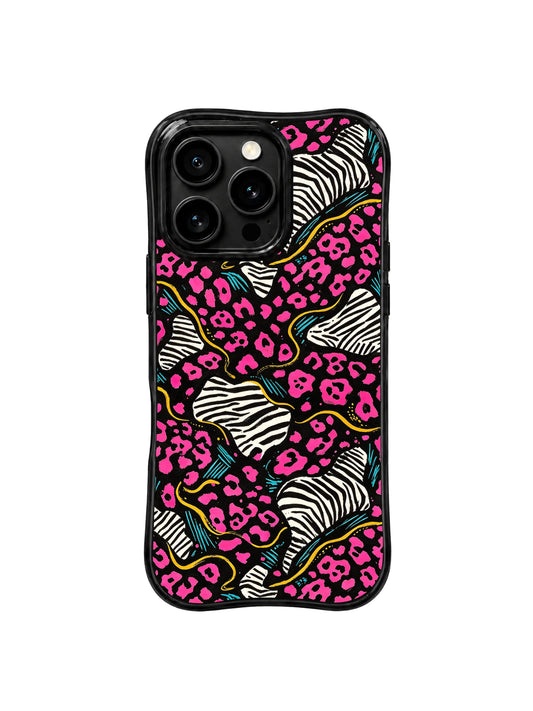 iPhone 15 Pro Max Cases cover image for How to Style a Gold Accent iPhone 15 Pro Max Case for Date Night Bags: Hot Pink Wild Rhythm