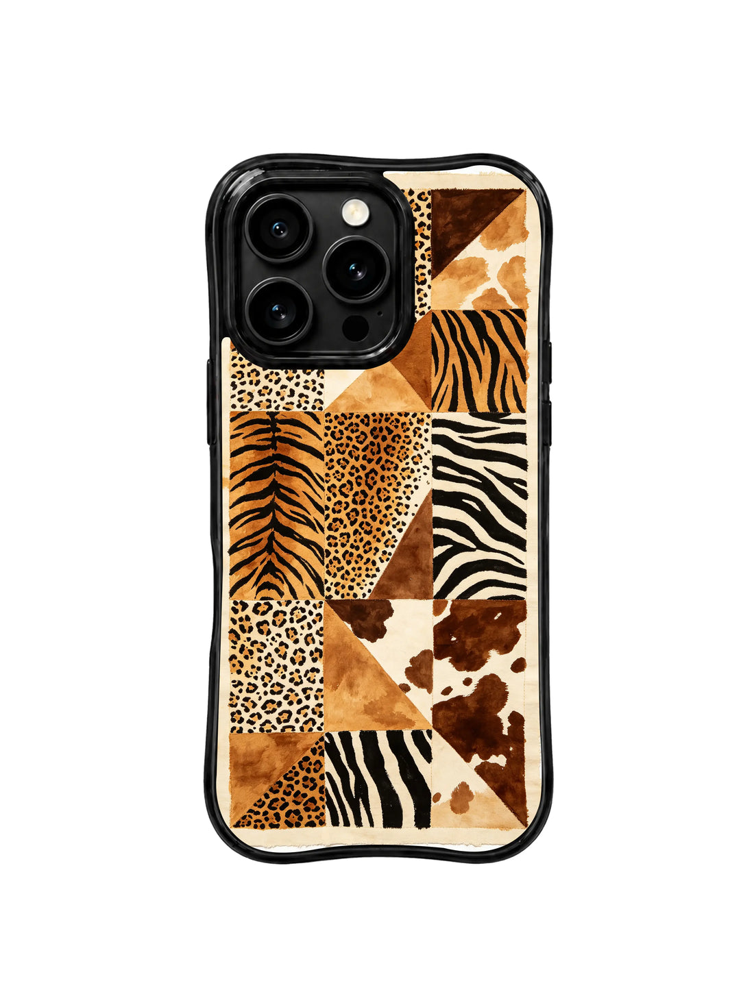 Artistic iPhone 15 Pro Max Case With Wild Patchwork Art by PhoneCasing