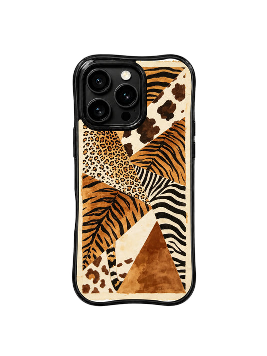 Unique iPhone 15 Pro Max Case Gift With Leopard Patchwork by PhoneCasing