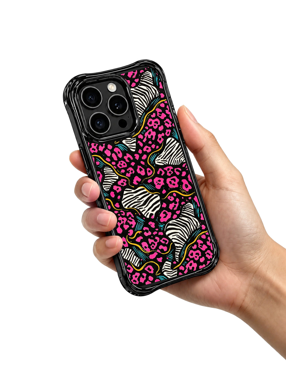Confidence iPhone 15 Pro Max Case With Hot Pink Leopard Art by PhoneCasing