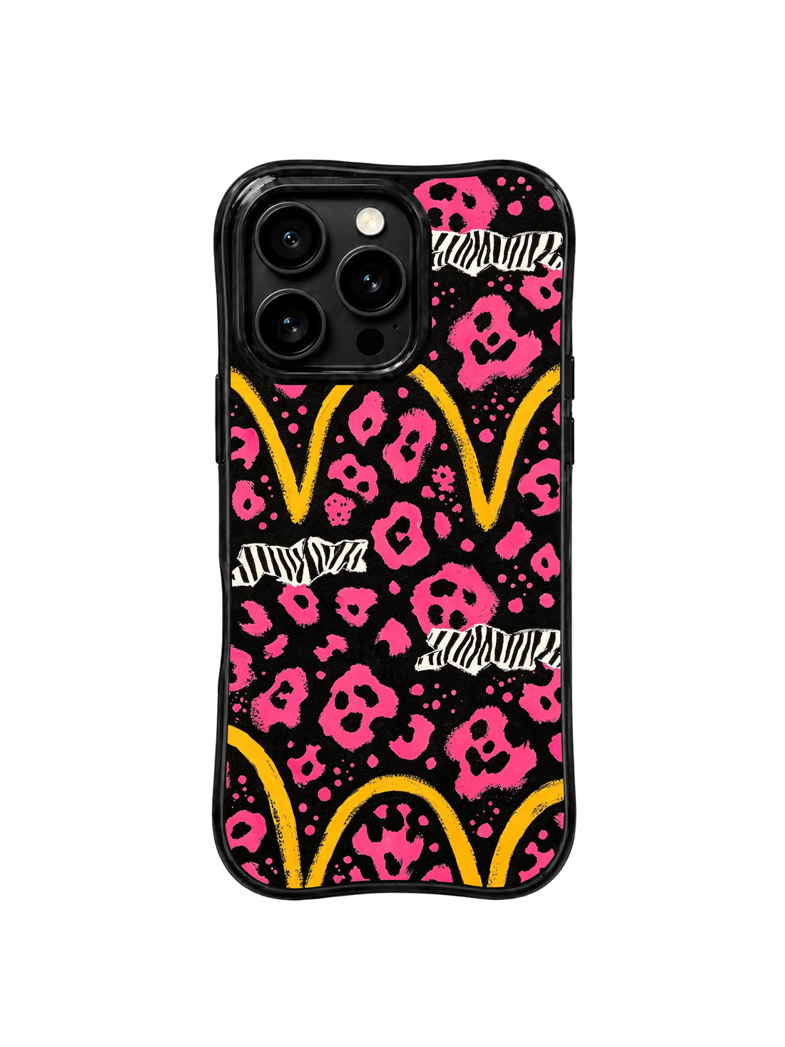 Artistic iPhone 15 Pro Max Case With Dark Rose Leopard Art by PhoneCasing