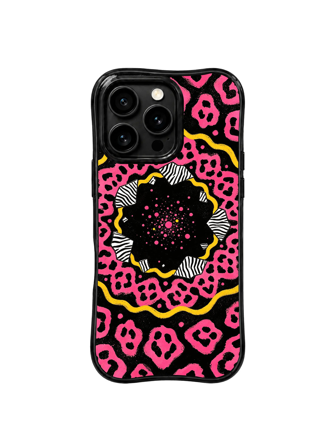 Confidence iPhone 15 Pro Max Case With Pink Leopard Roses by PhoneCasing