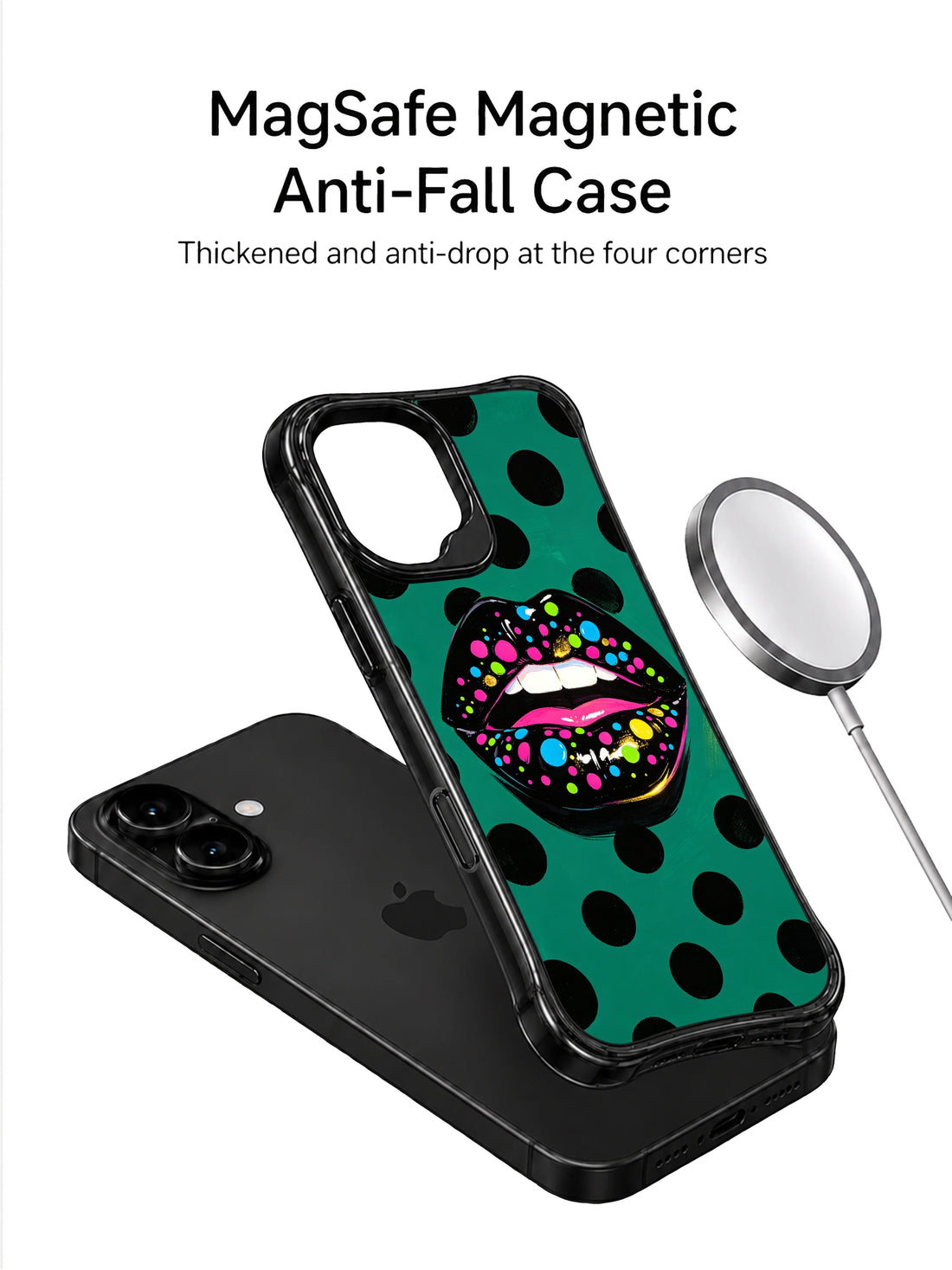Artistic iPhone 16 Case With Kiss Energy by PhoneCasing