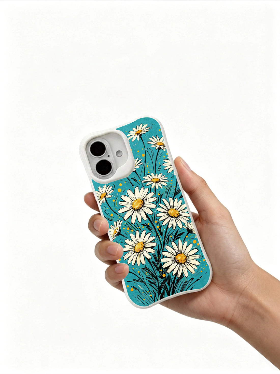 Botanical Daisy iPhone 16 Plus Case With Garden Detail