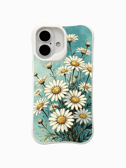 iPhone 16 Plus Cases cover image for How to Style a Soft Pink iPhone 16 Plus Case for Coffee Shop Mornings: Wild Daisy Growth