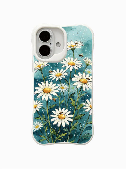 iPhone 16 Plus Cases cover image for How to Style a Gold Accent iPhone 16 Plus Case for Date Night Bags: Post Rain Daisy