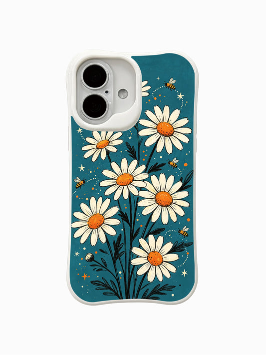 iPhone 16 Plus Cases cover image for iPhone 16 Plus Cases Picks for Hope Days and Valentine's Day Outfits: Night Garden Daisies