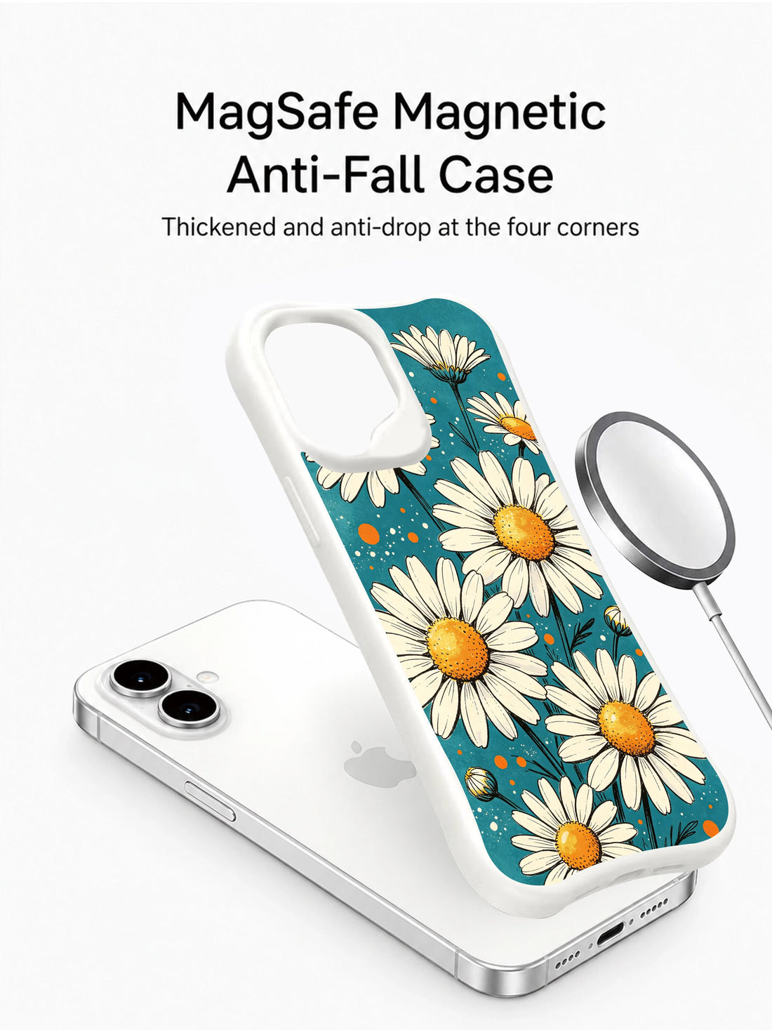 Unique iPhone 16 Plus Case Gift With Daisy Style by PhoneCasing
