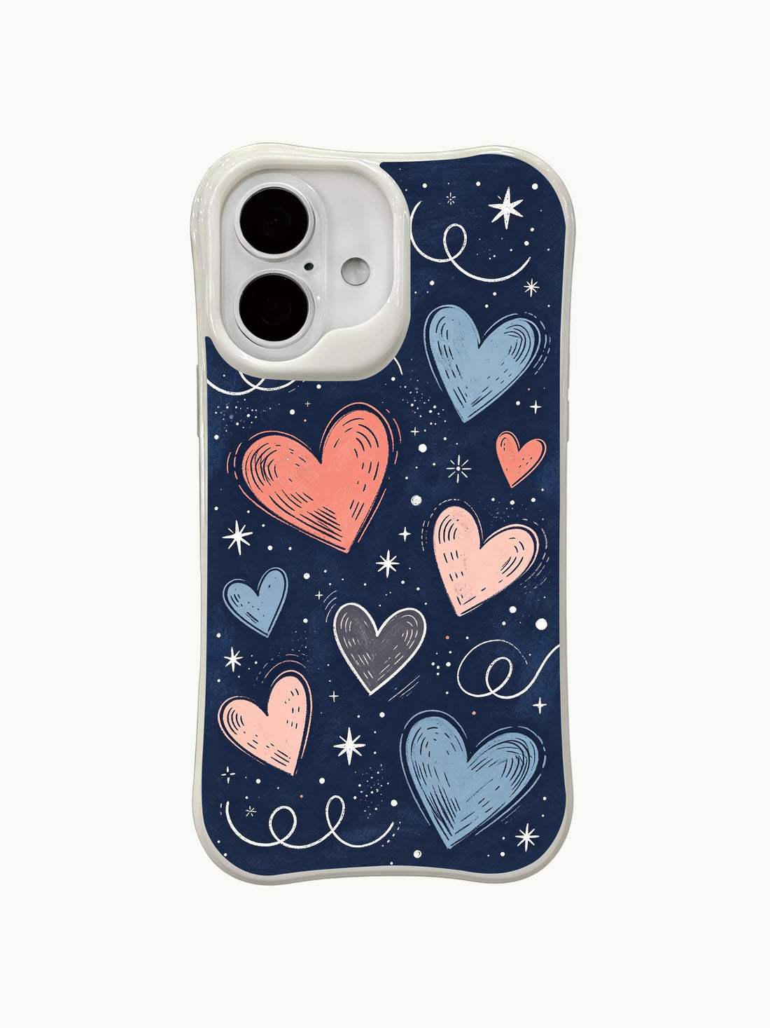 Handwritten Stardust Hearts iPhone 16 Plus MagSafe Case PhoneCasing for iPhone 16 Plus case