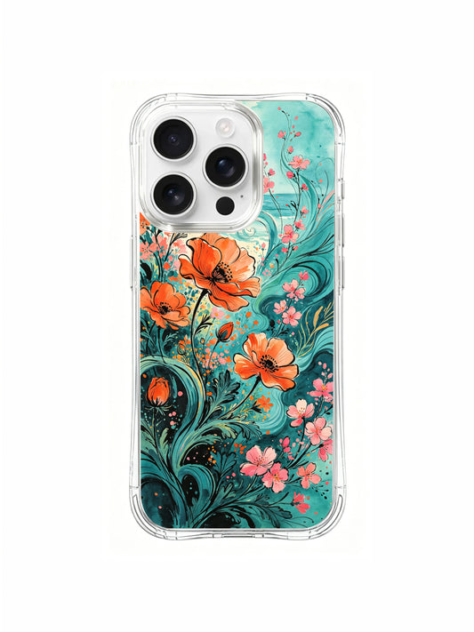 Artistic iPhone 16 Pro Max Case With Floral Energy by PhoneCasing