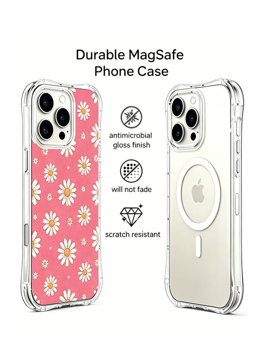 Sugar pink daisy iPhone 16 Pro Max Case with sweet floral design