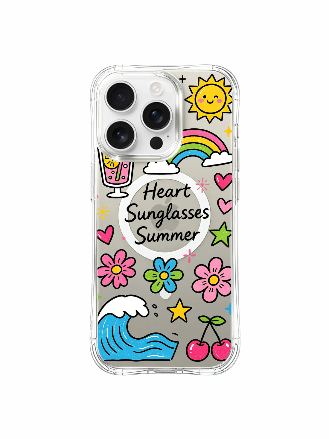 Artistic iPhone 16 Pro Max Case With Doodle Energy by PhoneCasing